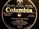 Bing's first record Columbia 824-D Don Clark Orch.