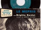 BRIGITTE BARDOT Le Mepris EP pochette Band Originale