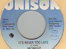 rare modern soul 45 MIDNIGHT its never too late LISTEN