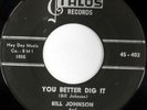 rare R&B Rocker 45 BILL JOHNSON on TALOS Hear