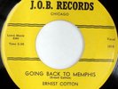 rare Blues 45 ERNEST COTTON on J.O.B. Listen