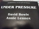 DAVID BOWIE RARE 45 ANNIE LENNOX PROMO 7 PRESSURE NM 