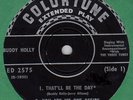 BUDDY HOLLY=U.S.A=COLORTUNE=THAT'LL BE THE DAY=EP=45=7