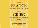 PIERRE DOUKAN Franck & Grieg Sonatas THERESE COCHET
