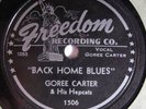 GOREE CARTER FREEDOM 1506 BACK HOME BLUES GUITAR 78 RPM