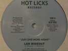 LEN RIDEOUT Just One More Night MODERN SOUL/BOOGIE 12