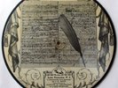Rare Picture disc shellac SATURNE en cire (France)