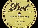 78RPM BLUES L C GREEN DOT 1103