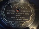 ELDER J. E. BURCH VICTOR 21248 BLUES 78 RPM E- 