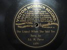 6 VICTOR MONARCH RECORDS SINGLE SIDED