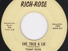 Tennessee Frat Garage Rocker 45-Tommy Burk & The Counts