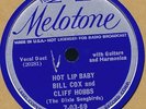 Bill Cox, Cliff Hobbs HOT LIP BABY on Melotone