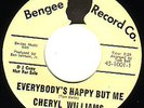 CHERYL WILLIAMS Everybodys Happy RARE NORTHERN 45 *Hear