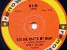 RICKY NELSON - YES SIR THAT'S MY BABY - RARE 78 RPM -