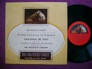 MENDELSSOHN Violin conc DE VITO, SARGENT, HMV 10