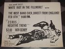 ZEROS | NEGATIVE TREND | CLASH - Flier 2/8/79 KBD Punk