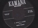 rARE rOCKaBILLy EDDIE CLEARY & the CUSTOMS KAWANA-101