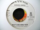 BARBARA COOPER - WHATS ONE MORE TEAR  RCA PROMO  ORIG