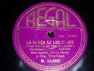78 rpm RECORD Regal STAN LAUREL & OLIVER HARDY / THOMAS