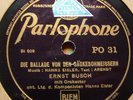 german 78 RPM- ERNST BUSCH- solidaritatslied- UK- MINT