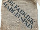 DE FABRIEK- Made in Spain Burlap Cover Industrial 1987
