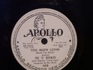 78RPM -FIVE ROYALES - APOLLO PROMO - TOO MUCH LOVIN
