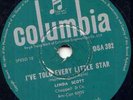 LINDA SCOTT -I'VE TOLD EVERY LITTLE STAR- RARE 78 1961