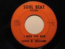 Northern Soul/Funk 45 LLOYD W WILLIAMS on SOUL BT HEAR
