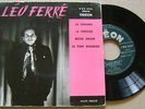 LEO FERRE La Chambre EP 45 ODEON MOE 2096