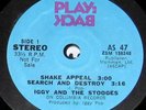 Iggy Pop & Stooges Play Back MINT EP Shake Appeal PROMO