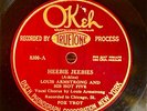 LOUIS ARMSTRONG HOT 5 OKEH TRUETONE Heebie Jeebies