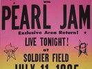 PEARL JAM    LIVE TONIGHT AT SOLDIER FIELD   1995  RARE