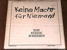 TON STEINE SCHERBEN keine macht für niemand KARTONCOVER