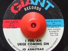 Northern Soul 45 JO ARMSTEAD I Feel An Urge Coming On