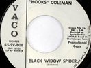 rare Soul R&B 45 HOOKS COLEMAN black widow spider Hear