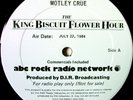 KING BISCUIT FLOWER Motley Crue July 22, 1984 2 lp M-