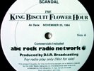 KING BISCUIT FLOWER HOUR Scandal Nov 25, 1984 2 lp M-
