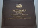 4x78rpm BEETHOVEN STRING QUT. BUDAPEST STRING QUARTET
