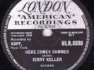 NEAR MINT 1959 UK #1 JERRY KELLER 78  HERE COMES SUMMER