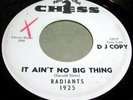 RADIANTS No Big Thing 45 Northern Soul Promo Listen