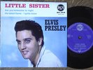 Rare EP Elvis Presley France LITTLE SISTER compact trou