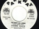 yvonne baker you didnt say a word
