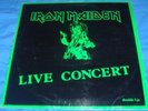 Iron Maiden 2 LP Live Concert DPL White Label RARE