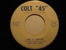 Rockabilly Country 45 PAUL & LARRY on COLT 45 HEAR