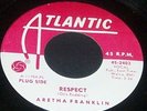 ARETHA FRANKLIN 60'S PROMO 45 RESPECT & DR FEELGOOD N/M