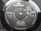 *BEATLES HEY JUDE EXPORT 45 RARE KJT TAX ON PUSH OUT