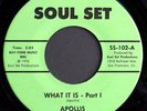 APOLLIS What It Is PTS.1 & 2 on Soul Set FUNK 45 HEAR