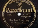BLIND LEMON JEFFERSON pre war blues 78 PARAMOUNT 12685
