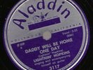 Lightnin Hopkins 78 ALADDIN Daddy Will Be Home 1951