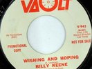 rare Soul 45 BILLY KEENE wishing and hoping VAULT Hear